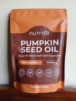 Pumpkin Seed Oil 3000mg cold pressed softgel capsules 120 pack