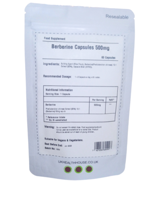 Berberine capsules 500mg, 60s