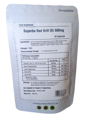 Red Krill oil capsules