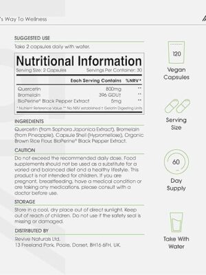 Quercetin with bromelain