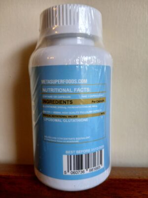 Liposomal Glutathione 2000mg capsules ingredients and nutritional information