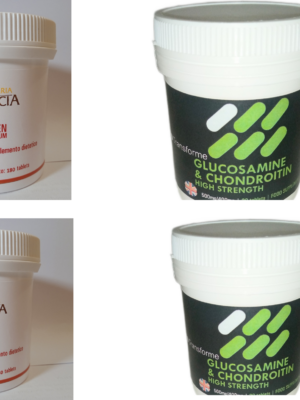 Collagen with Magnesium/ Glucosamine Chondroitin packages