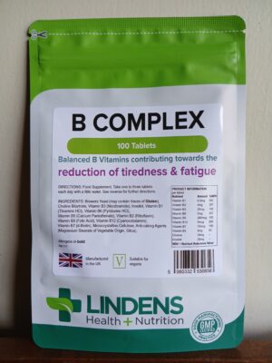 Vitamin B Complex ingredients dosage and nutritional information