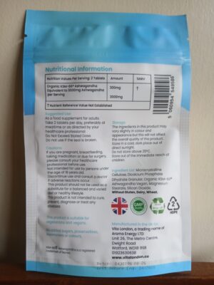 KSM-66 Ashwagandha 3000mg nutritional information ingredients and dosage