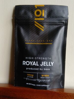 Alpha Zero One high-strength Royal Jelly 150mg with 10-HDA 60 softgels